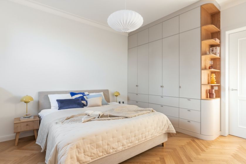 sypialnia w nowoczesnym stylu skandynawskim