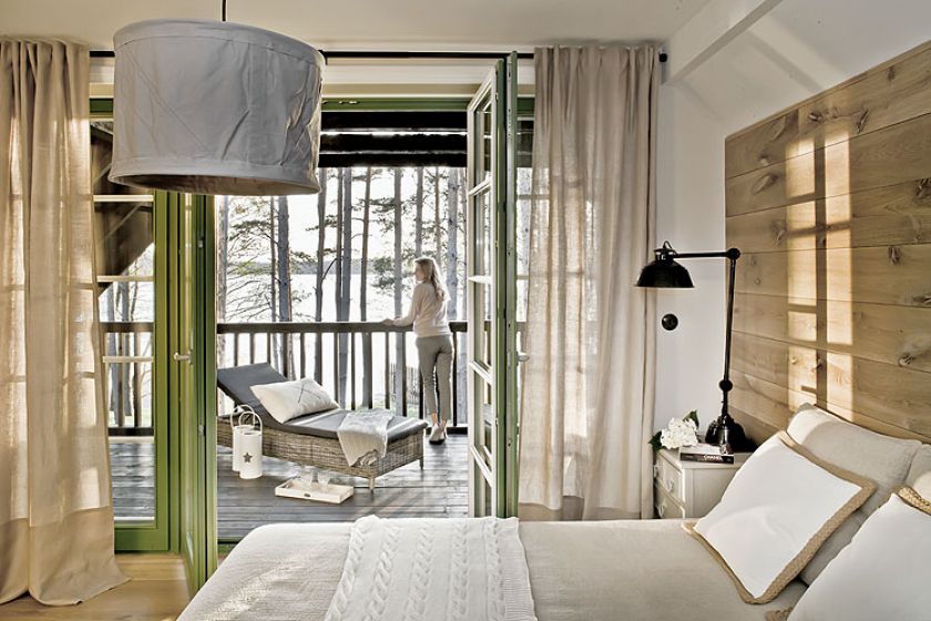 Obok sypialni znajduje się prywatny taras.