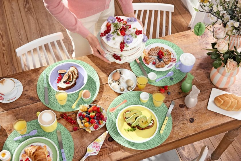 pastelowe ozdoby na wielkanocny stół