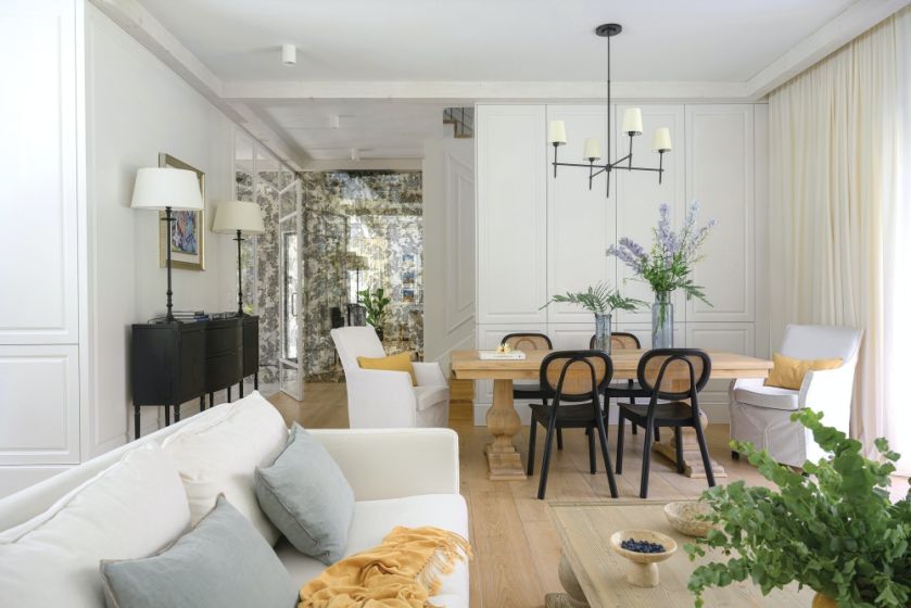 wnętrza w stylu hamptons