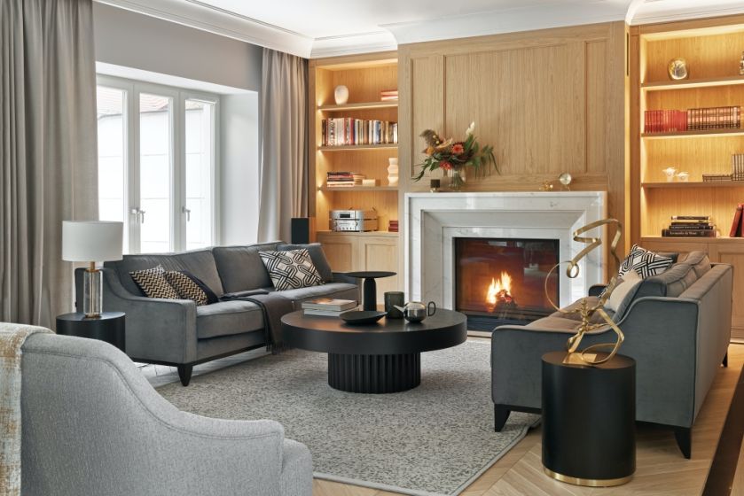 salon styl modernistyczny i art deco