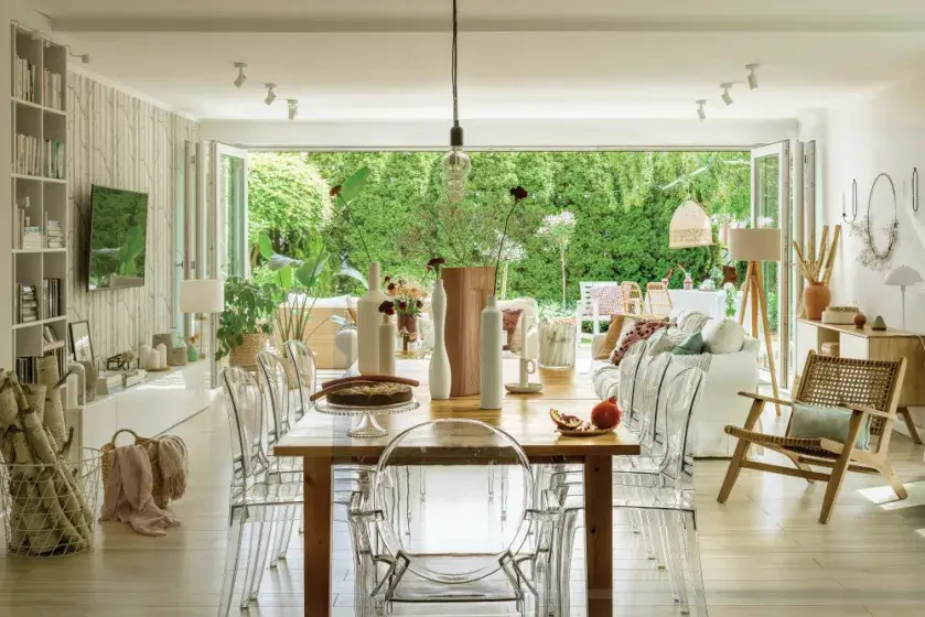 aranżacja salonu w stylu naturalnym