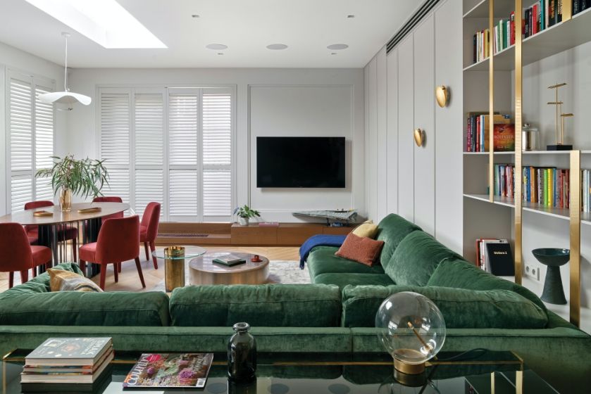 ściana tv w salonie inspiracje