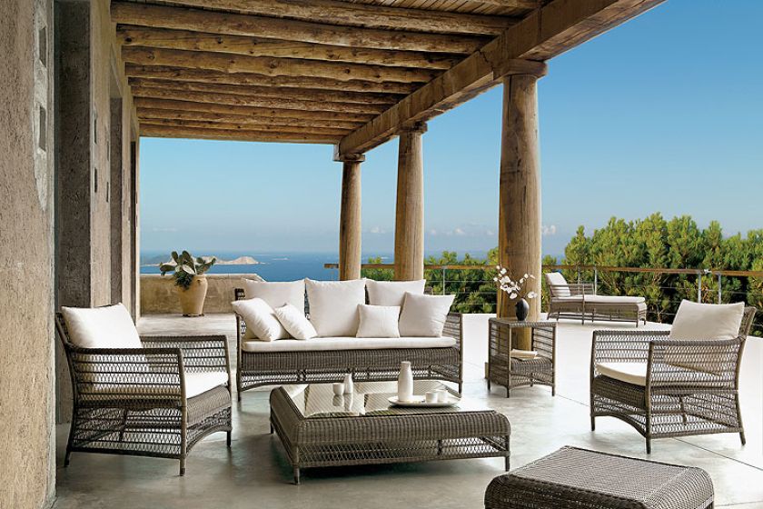 Sofa – 11 298 zł, fotel – 3927 zł, stolik – 4914 zł, leżak – 6342 zł. Decolor