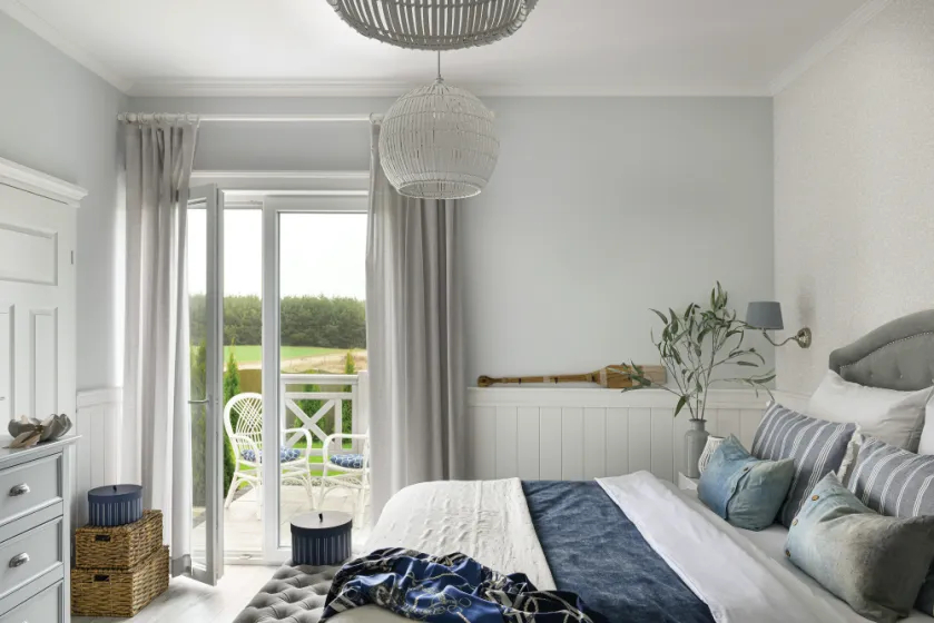 styl hampton sypialnia