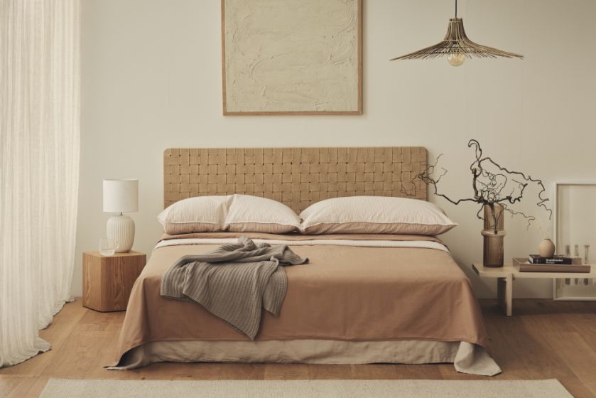 sypialnia styl japandi zdjęcia