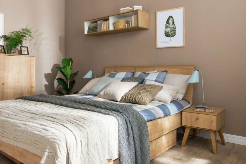 sypialnia w kolorach natury