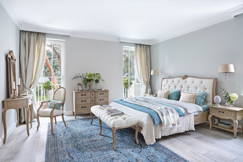 sypialnia w stylu francuskim aranżacje