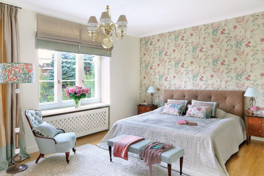 tapeta w sypialni aranżacje