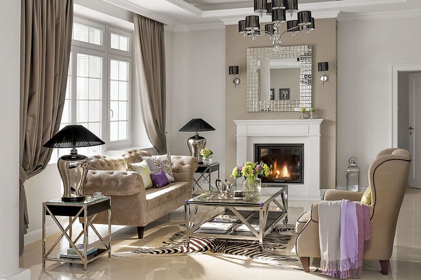 salon w stylu glamour