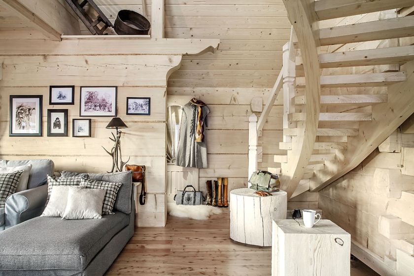 W środku Villi architektura sama w sobie stanowi już wystrój.