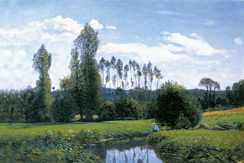 Widok w pobliżu Rouelles , 1858 r.