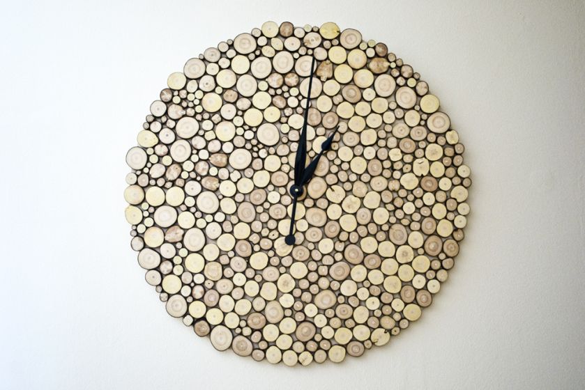 Drewniany zegar