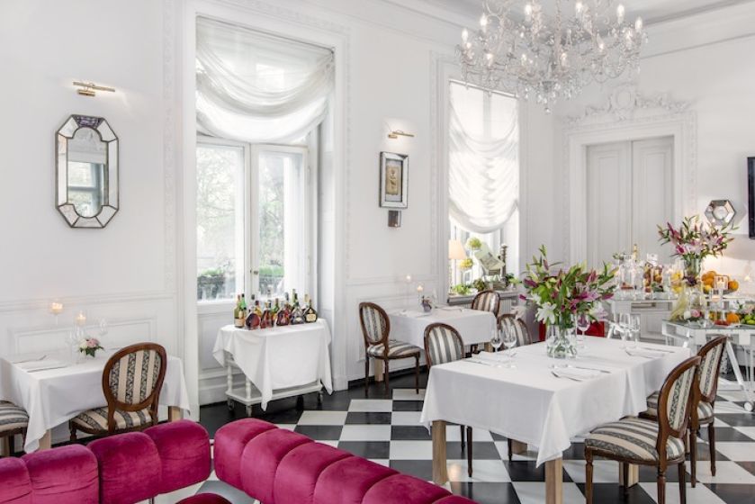 Wnętrza restauracji Endorfina Foksal.