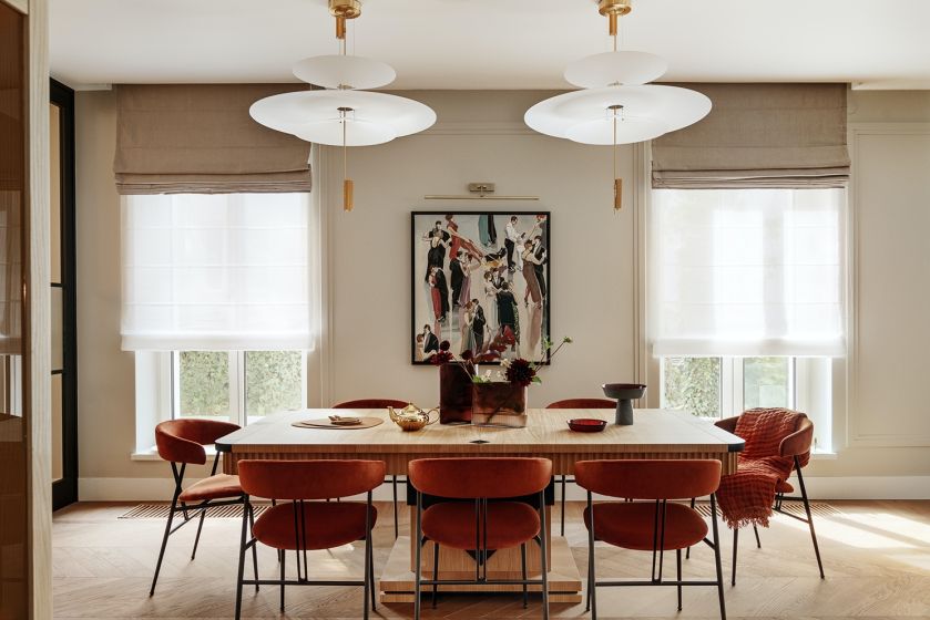 styl art deco w jadalni
