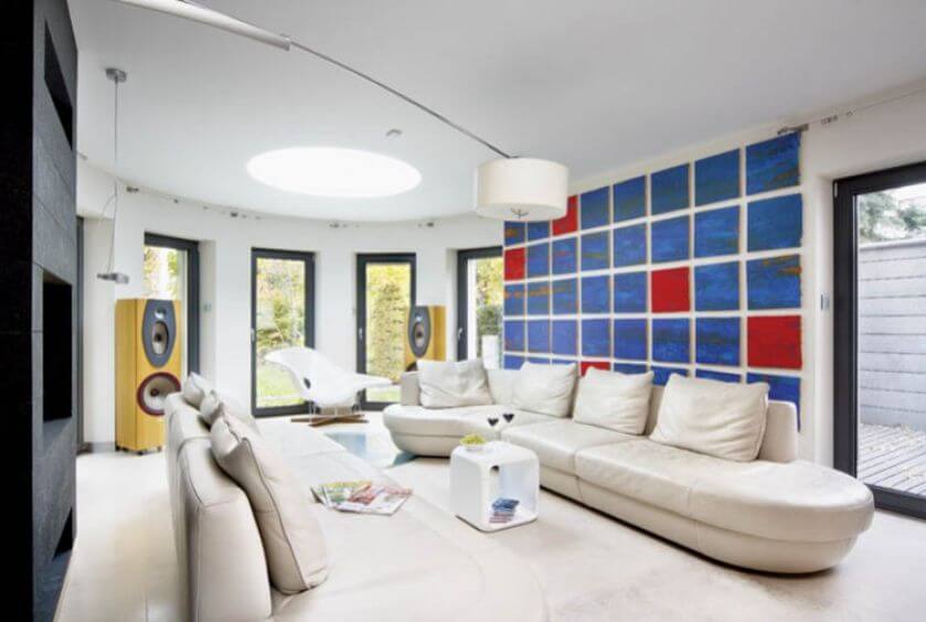 Modernistyczny styl i dobra sztuka. Bo obrazy są jak meble, bez których nie ma domu.