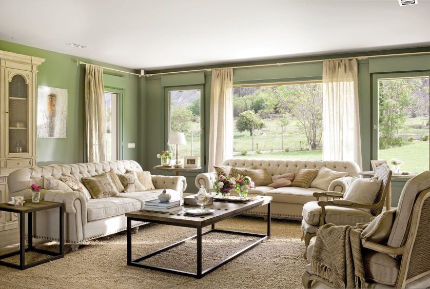 Dom w stylu rustykalnym z widokiem na górskie szczyty