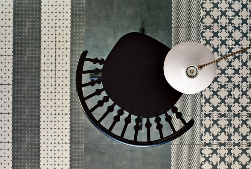 Betonowe płytki z koronkami