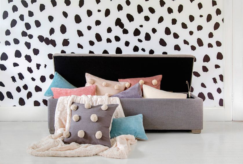 Otomana oraz skrytka na poduszki i pościel w jednym, Bengal, frenchbedroomcompany.co.uk