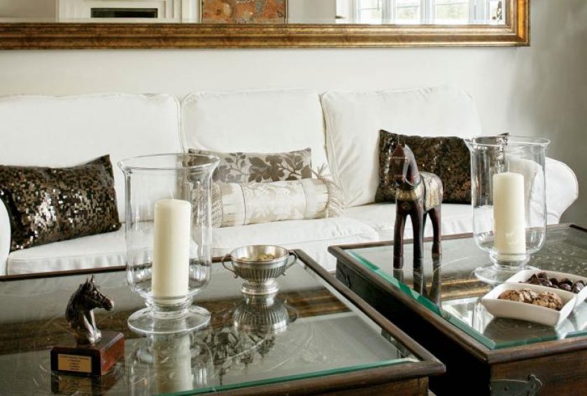 Dekoracje przypominają o pasji gospodyni.