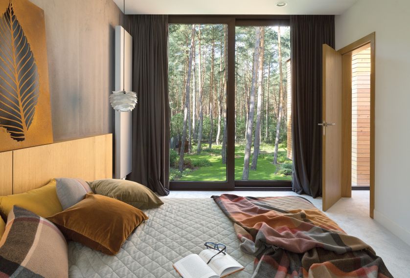 nowoczesna sypialnia aranżacja