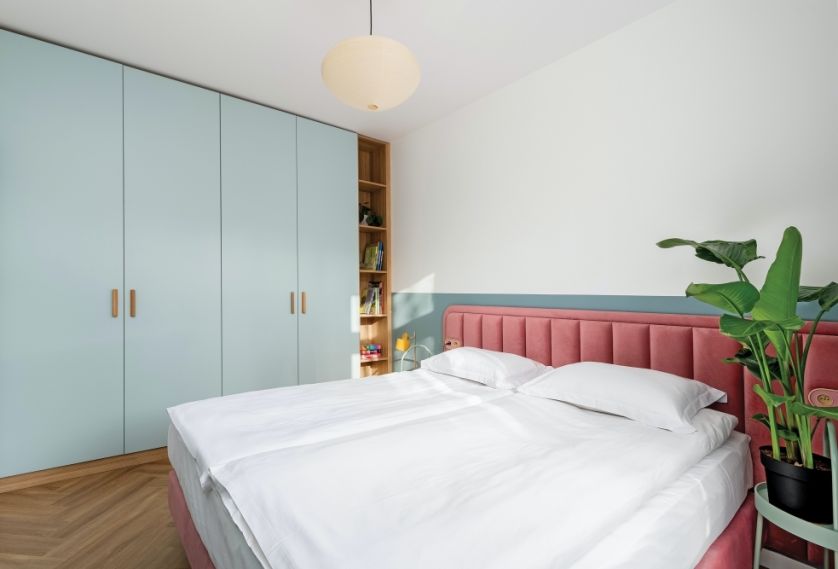 pastelowe meble do sypialni