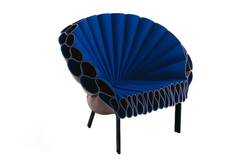 Fantazyjny fotel z filcu (cappellini.it)