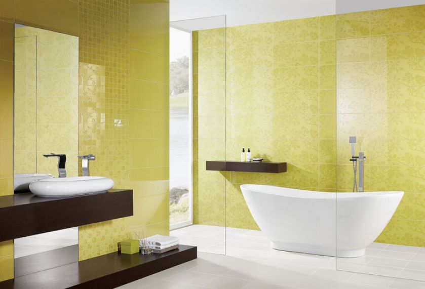 Pastelowe łazienki, aranżacje