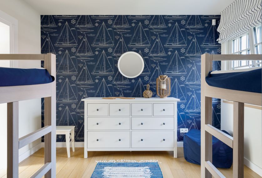tapeta na ścianę styl marynistyczny
