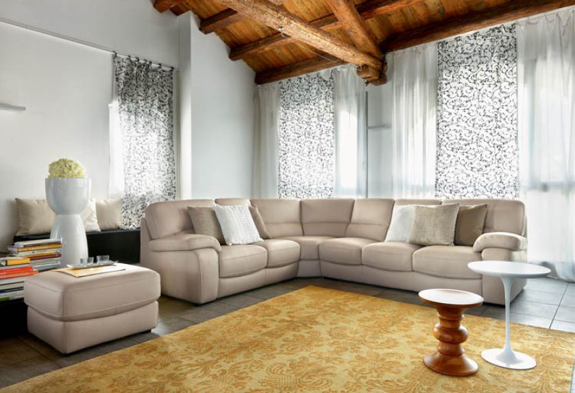 Narożnik Devon firmy Ditre Italia z funkcją do spania. GALERIA WNĘTRZ