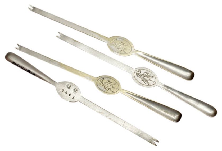 Widelczyki do raków, Norblin, XX w. Platery – srebro dla wszystkich