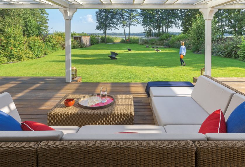 aranżacja tarasu w domku letniskowym