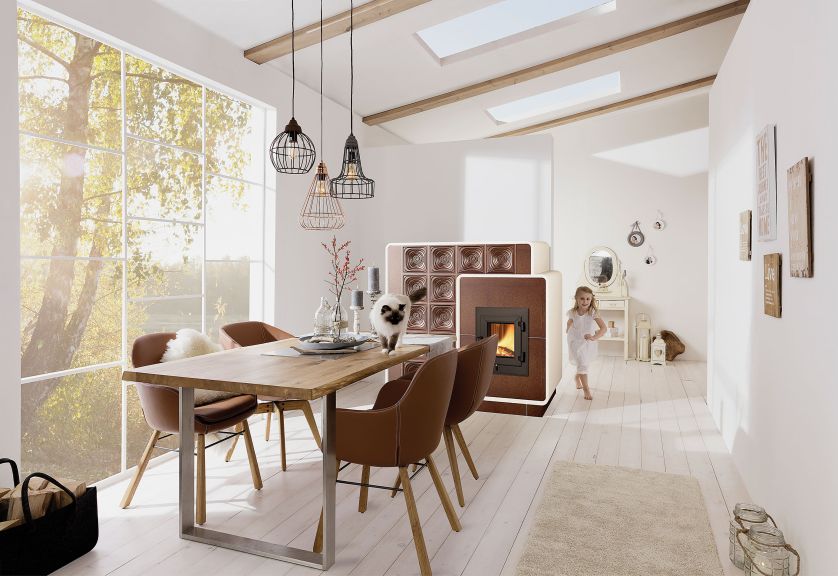 KFR 33, piec na drewno, który zajmuje mało miejsca, ale grzeje długo, BRUNNER