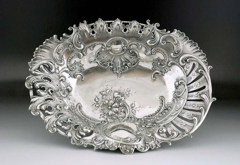 Srebrna patera, Edward Friedman, ok. 1900 r., Wiedeń