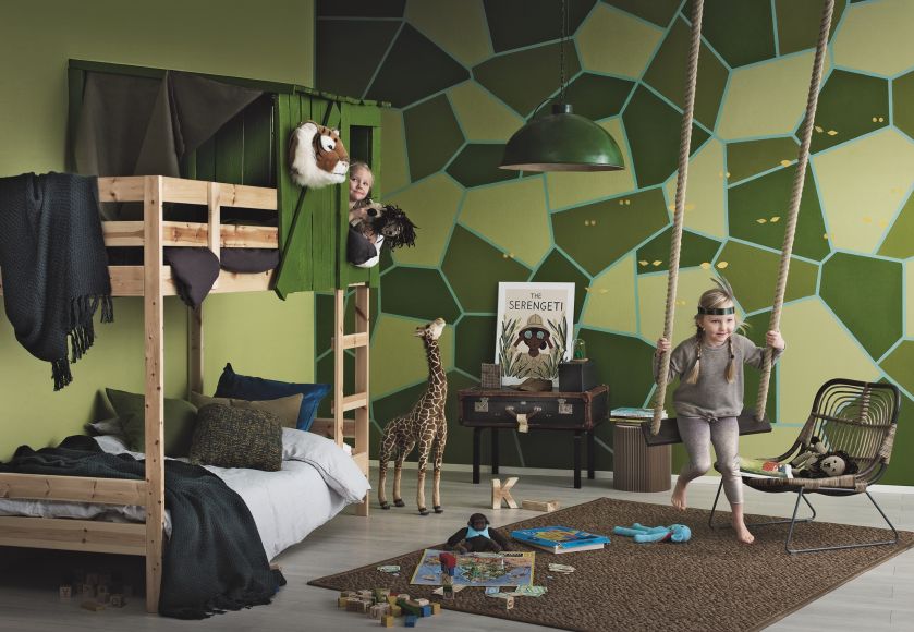 zielony pokój dla chłopca