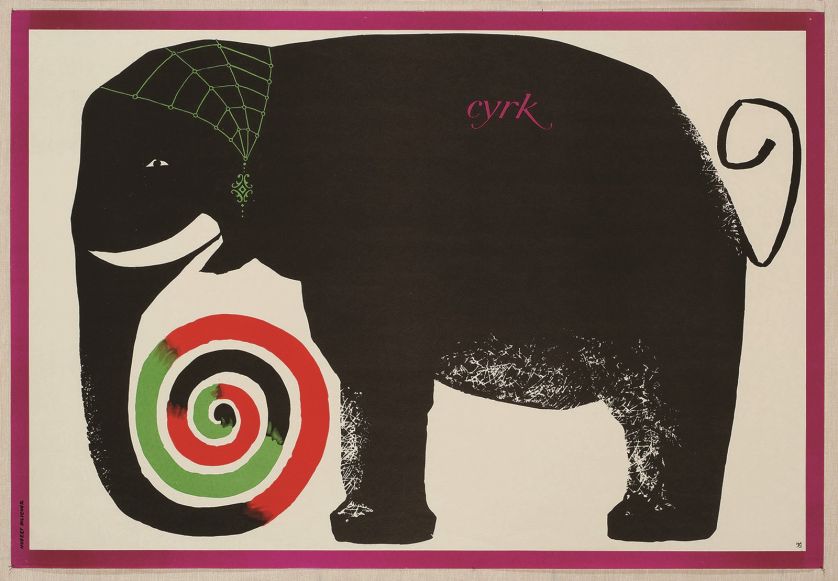 Hubert Hilscher, plakat cyrkowy, 1970 r.