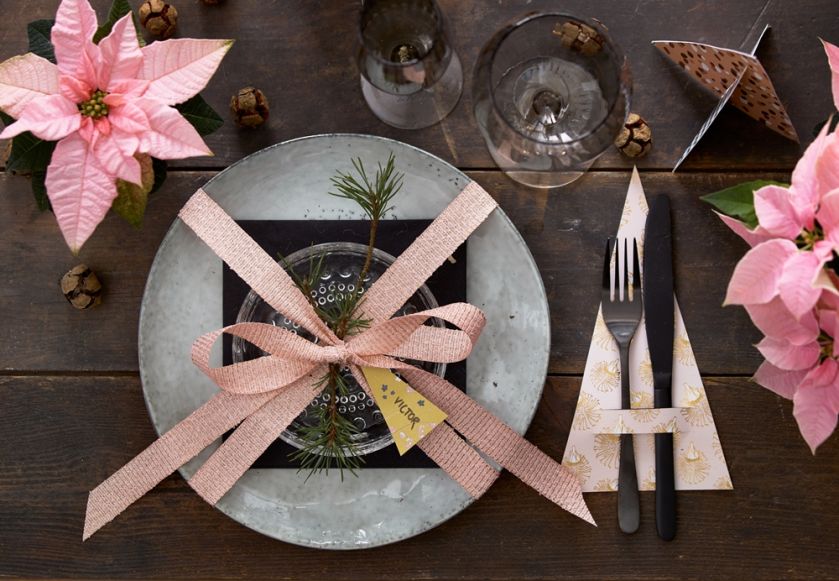 nakrycie stołu na boże narodzenie