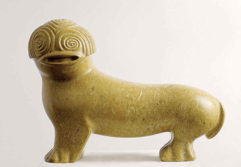 Mały lew , marmur, 2000 r. Kamienne szczęście