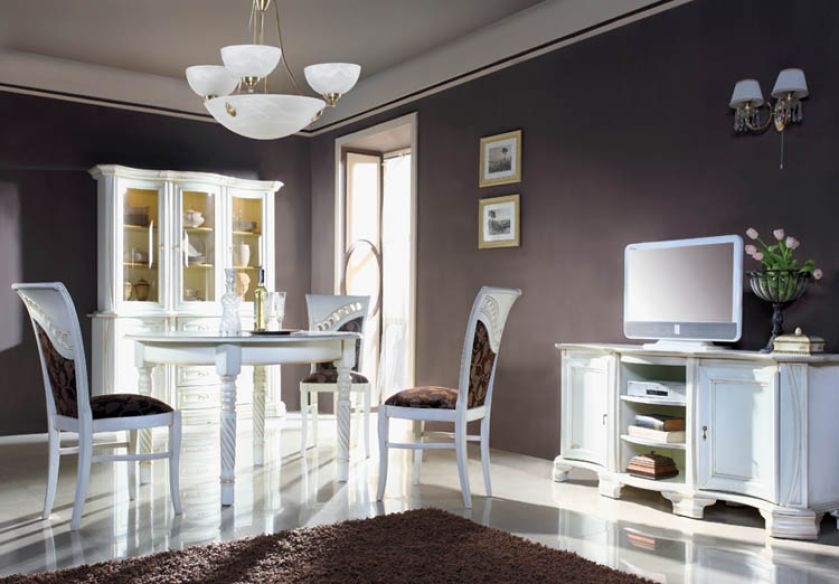 Stylowa jadalnia Lazuryt. MEBIN. Stołowe metamorfozy