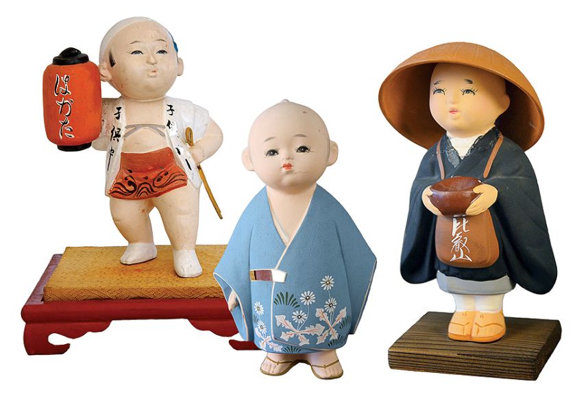 Dziecko w kimonie, współczesna, Strażnik miejski, lata 1912-1926, Mnich buddyjski, współczesna