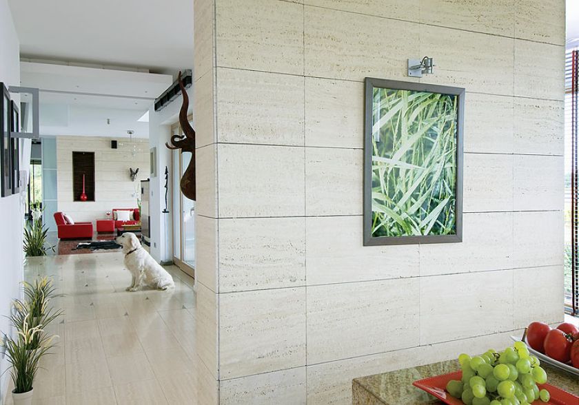 Cały dom został zaprojektowany z myśla o egzotycznych dodatkach.