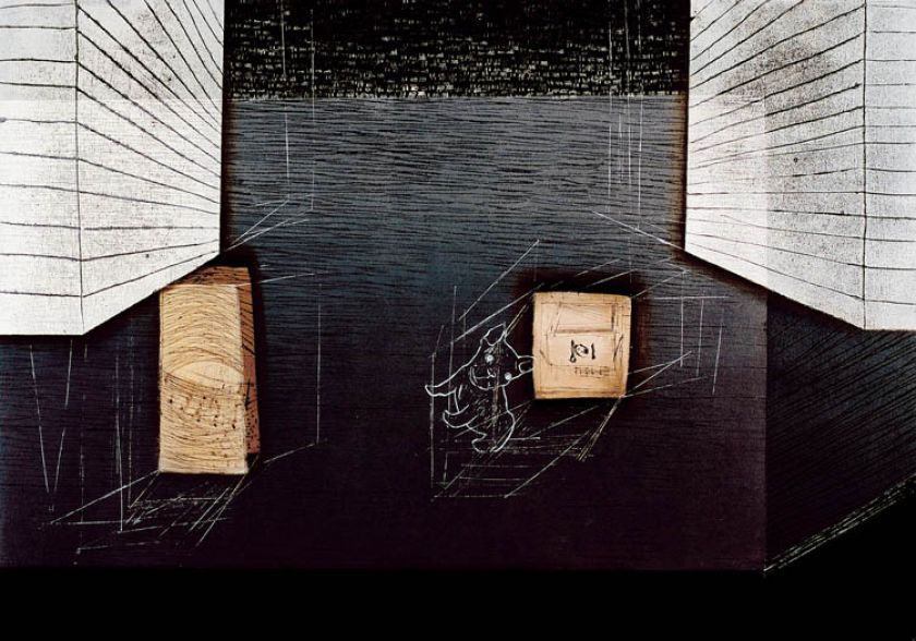 Grafika z cyklu: Miłość w kropki. Poligon graficzny