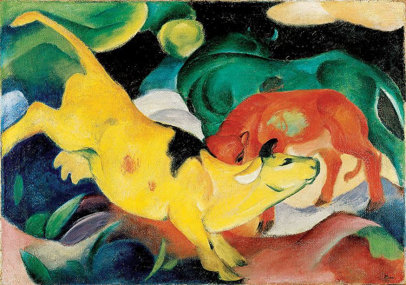 Franz Marc Żółta krowa , 1912 r. Wrażenia   Emocje