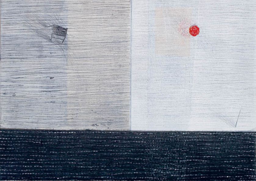 Grafika z cyklu: Miłość w kropki. Poligon graficzny