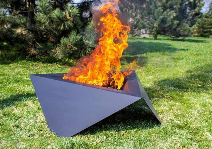 nowoczesne palenisko ogrodowe