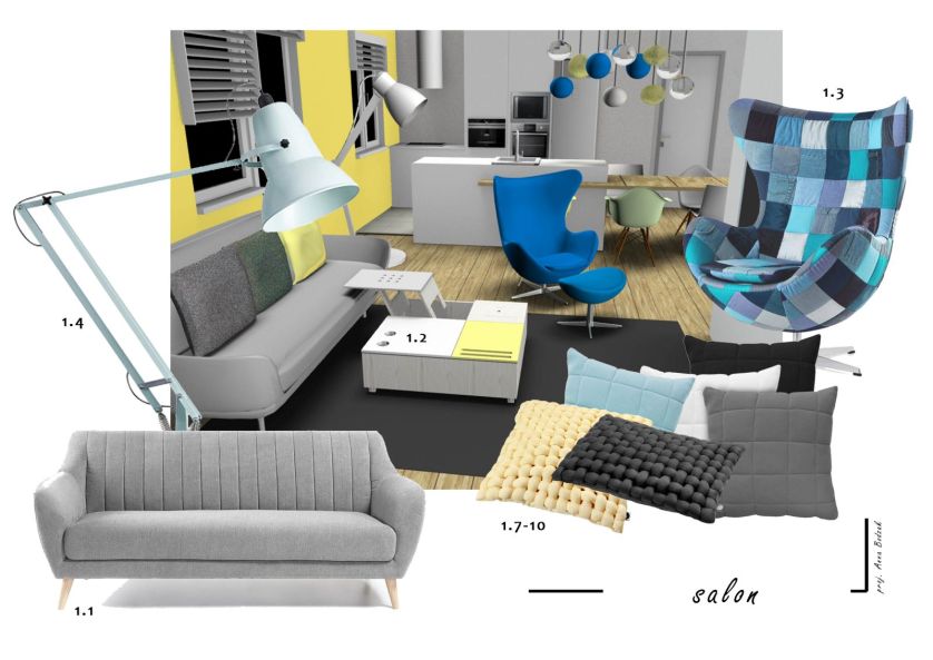 Anna Bodzak - projekt. Poznajcie laureatki kursów projektowania wnętrz Creatora