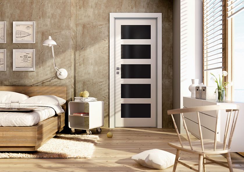 Drzwi Plano, mogą być lakierowane lub pokryte fornirem, Invado