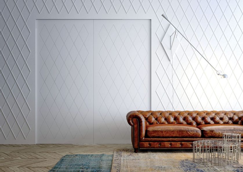 MAREA, wykończone i pomalowane tak samo jak ściana, LINVISIBLE.