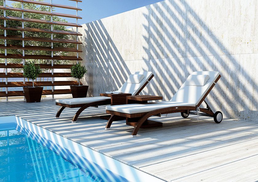 meble ogrodowe, taras. Odpoczynek nad wodą w kilku odsłonach