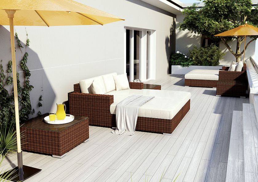 Milano z kolekcji Royal. Za zestaw (szezlong prawy i lewy, stolik) zapłacimy 6660 zł, Oltre